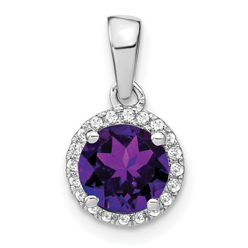 Gemstone and Diamond Halo Pendants