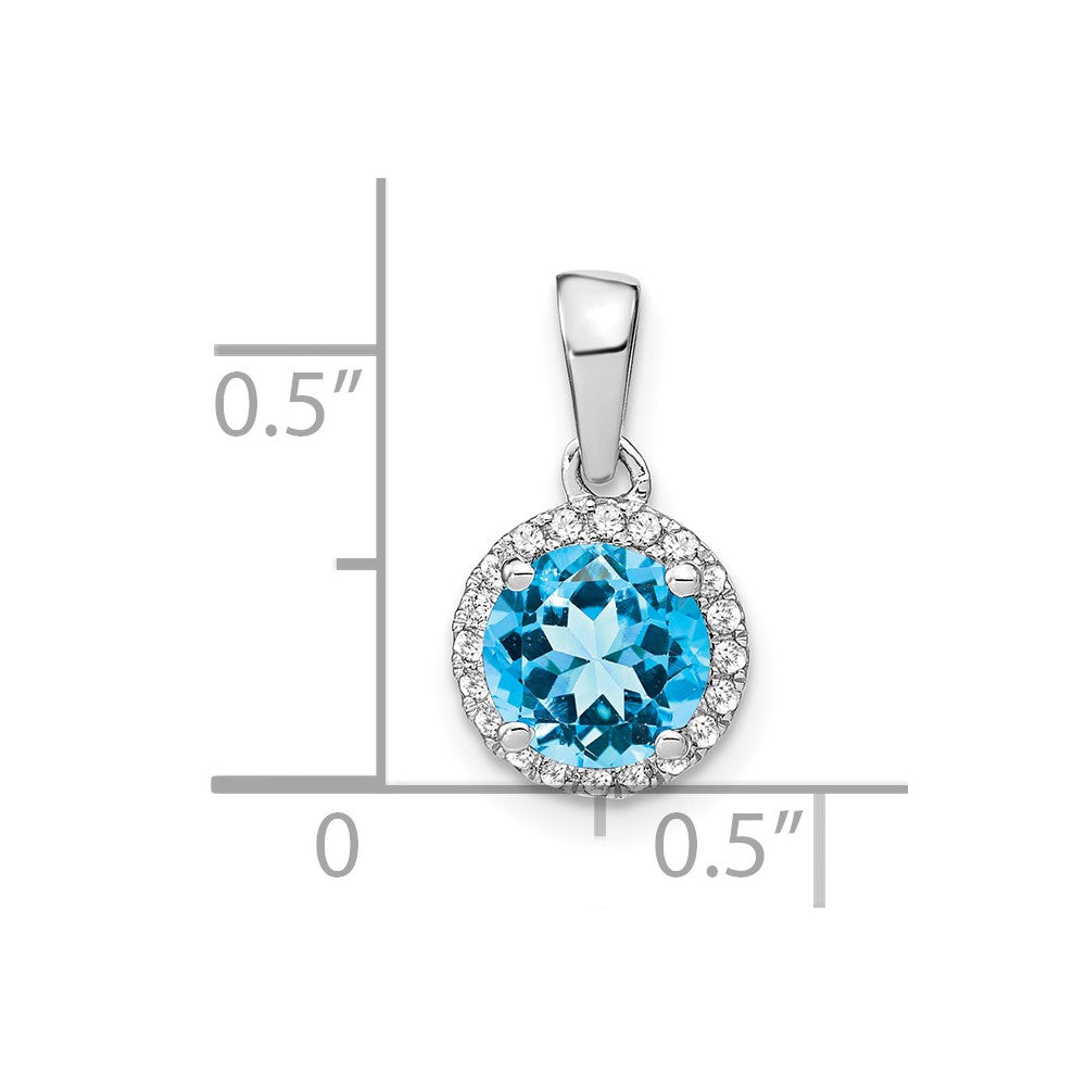 Gemstone and Diamond Halo Pendants