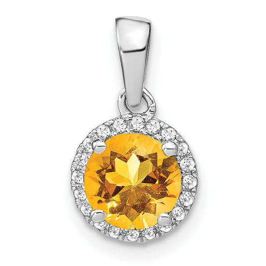 Gemstone and Diamond Halo Pendants