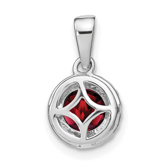 Gemstone and Diamond Halo Pendants