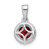 Gemstone and Diamond Halo Pendants