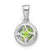 Gemstone and Diamond Halo Pendants