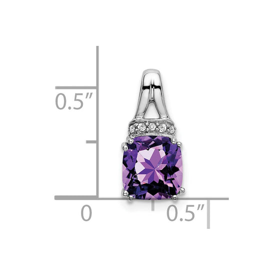 Cushion Gemstone & Diamond Chain Slides