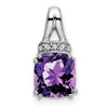 Cushion Gemstone & Diamond Chain Slides
