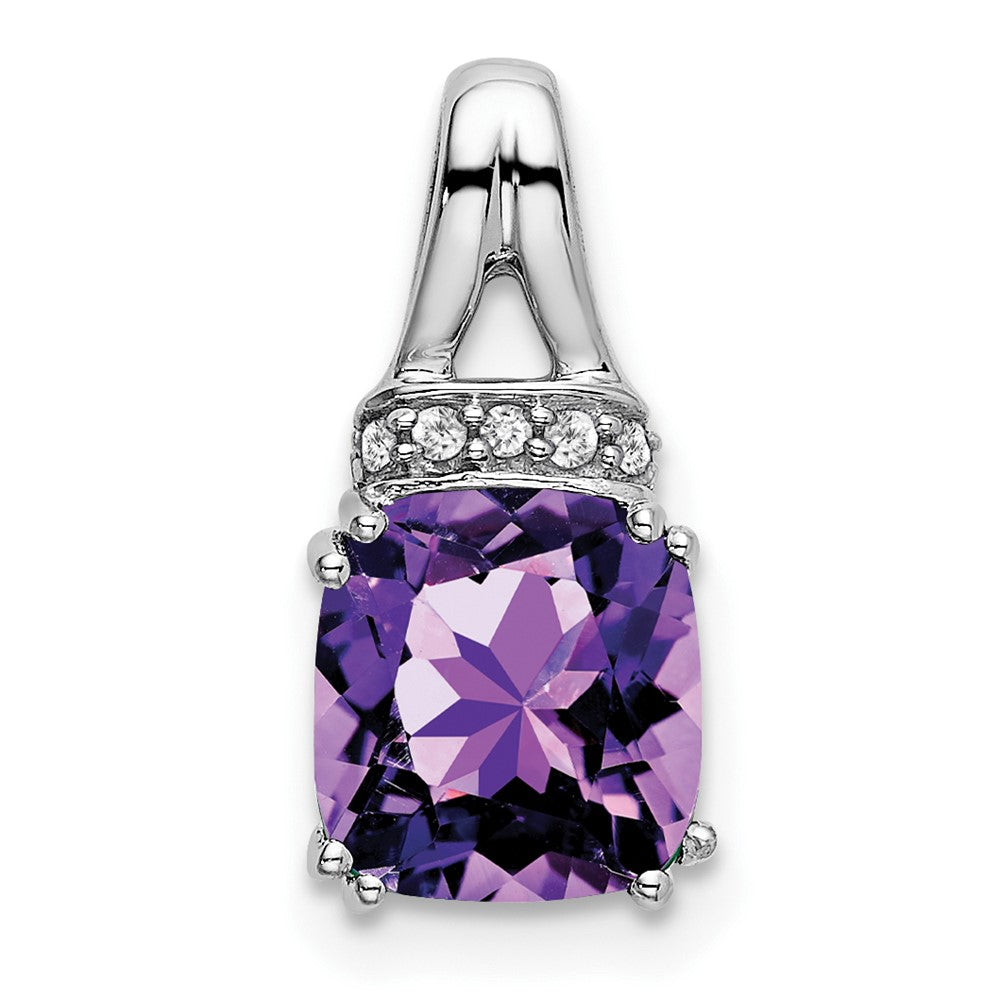 Cushion Gemstone & Diamond Chain Slides