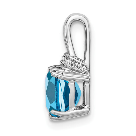 Cushion Gemstone & Diamond Chain Slides
