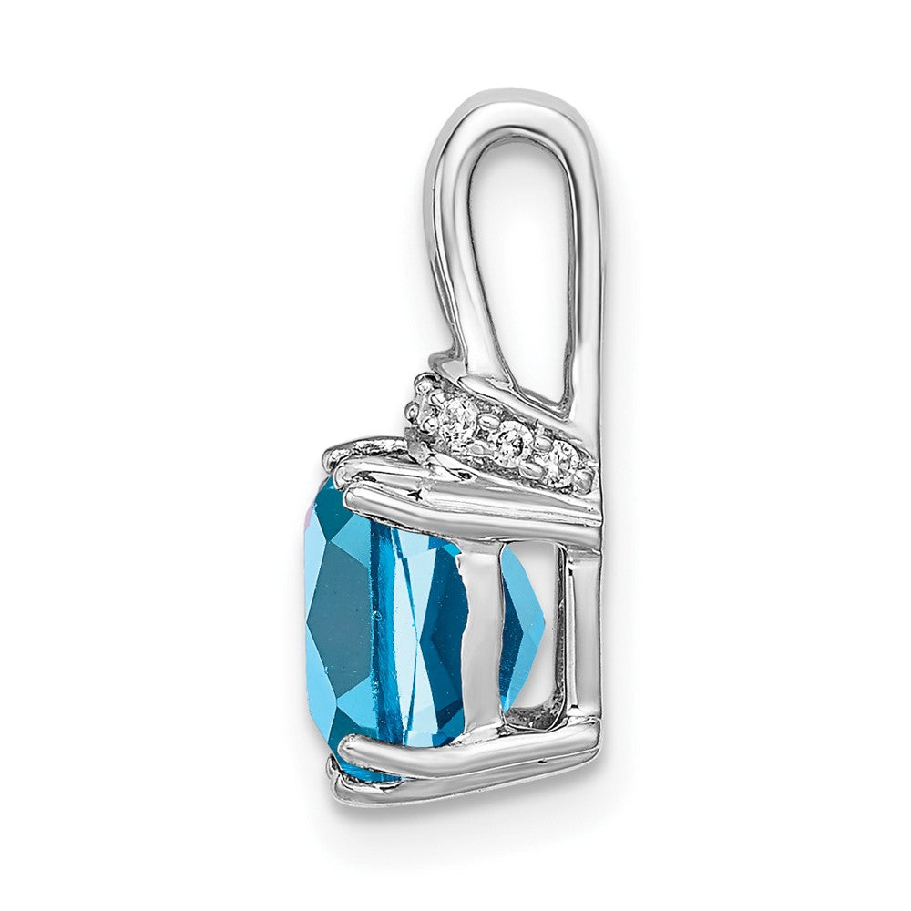 Cushion Gemstone & Diamond Chain Slides