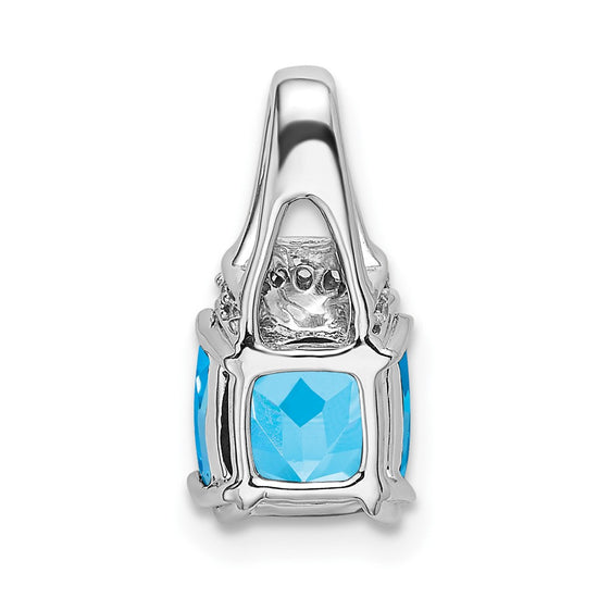 Cushion Gemstone & Diamond Chain Slides
