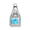 Cushion Gemstone & Diamond Chain Slides