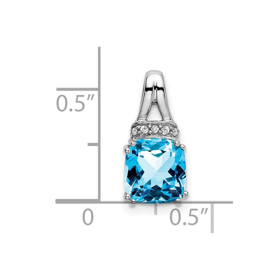 Cushion Gemstone & Diamond Chain Slides