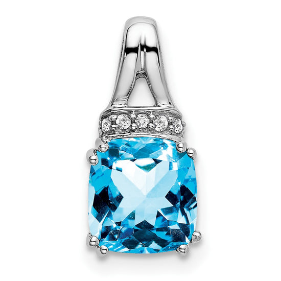 Cushion Gemstone & Diamond Chain Slides