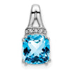 Cushion Gemstone & Diamond Chain Slides