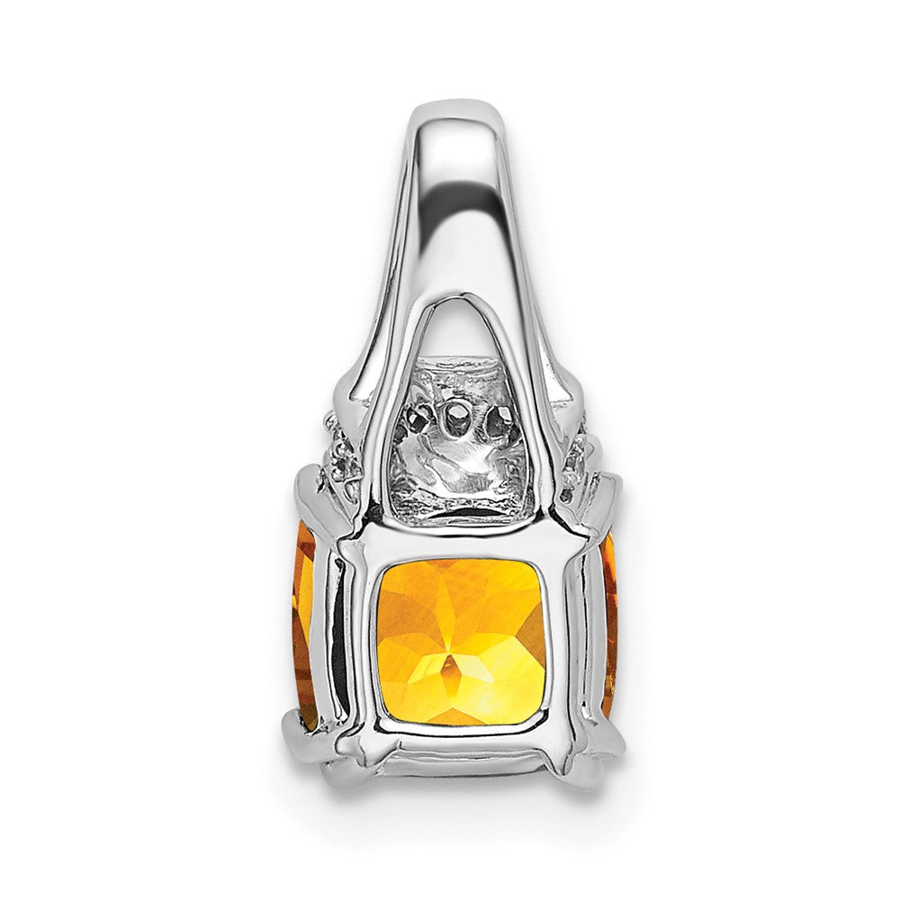 Cushion Gemstone & Diamond Chain Slides