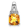 Cushion Gemstone & Diamond Chain Slides