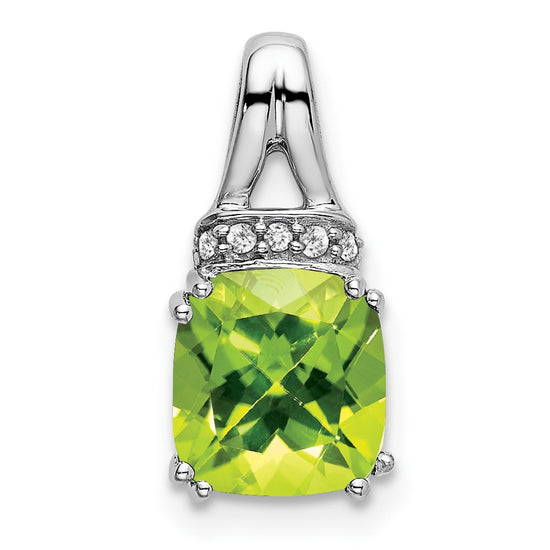 Cushion Gemstone & Diamond Chain Slides