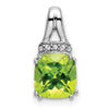 Cushion Gemstone & Diamond Chain Slides
