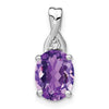 Oval Gemstone & Diamond Pendants