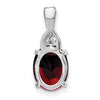 Oval Gemstone & Diamond Pendants