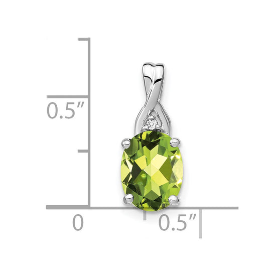 Oval Gemstone & Diamond Pendants