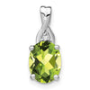 Oval Gemstone & Diamond Pendants