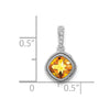 Cushion Gemstone & Diamond Pendants