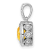 Cushion Gemstone & Diamond Pendants