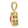 Cushion Gemstone & Diamond Pendants