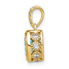 Oval Gemstone & Diamond Pendants