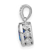 Oval Gemstone & Diamond Pendants