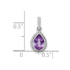 Pear Gemstone & Diamond Pendants