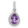Pear Gemstone & Diamond Pendants