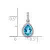 Pear Gemstone & Diamond Pendants