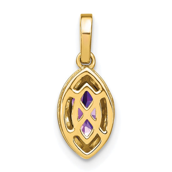 Marquise Gemstone and Diamond Pendants