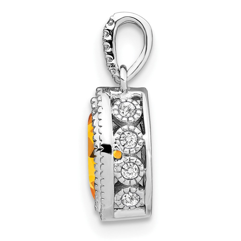 Marquise Gemstone and Diamond Pendants