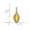 Marquise Gemstone and Diamond Pendants