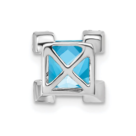 Princess Gemstone and Diamond Chain Slides