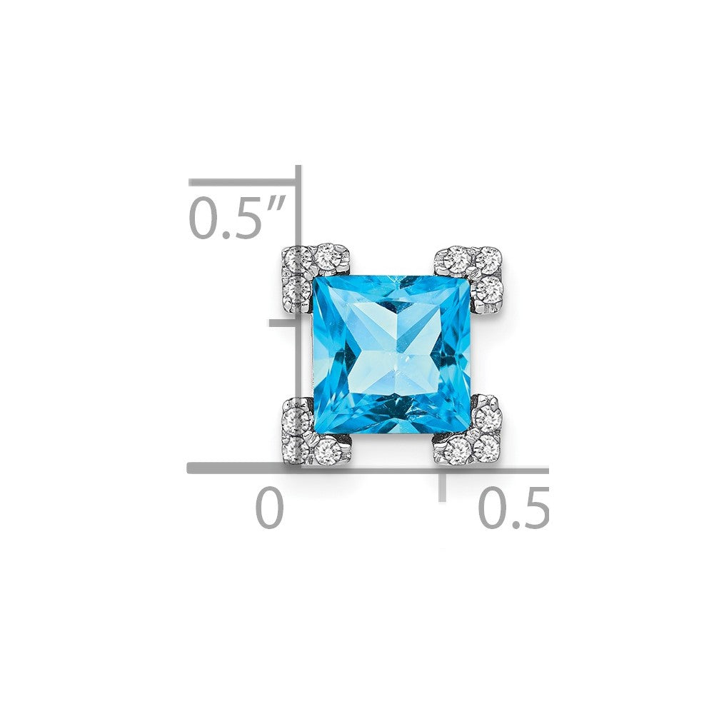 Princess Gemstone and Diamond Chain Slides