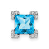 Princess Gemstone and Diamond Chain Slides