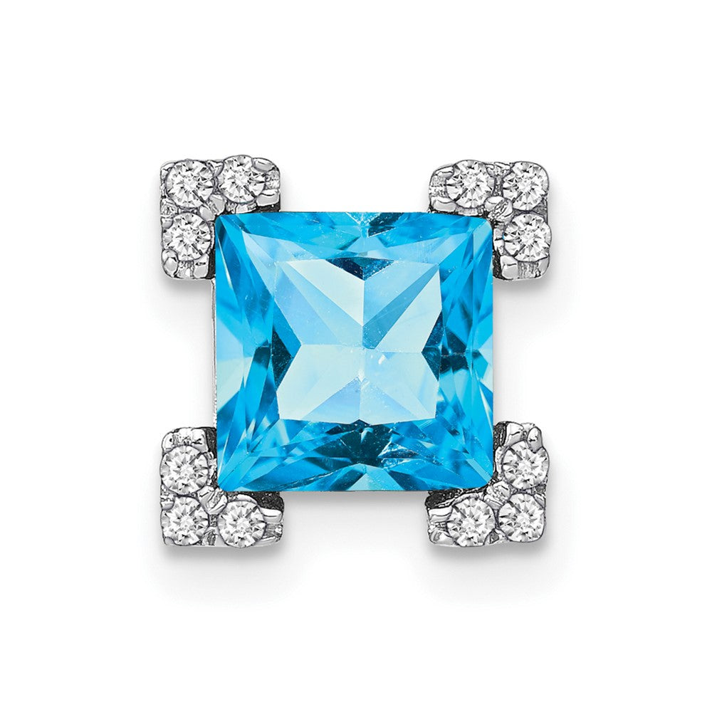 Princess Gemstone and Diamond Chain Slides