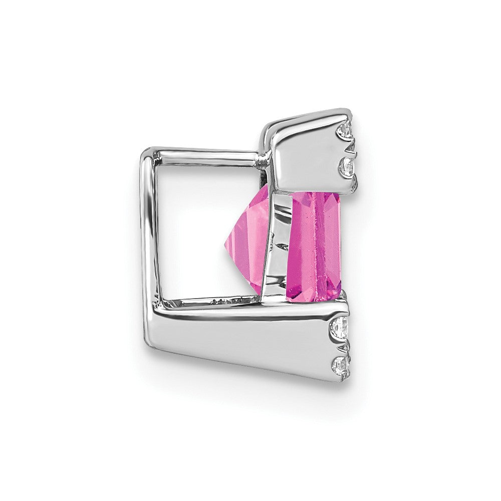 Princess Gemstone and Diamond Chain Slides