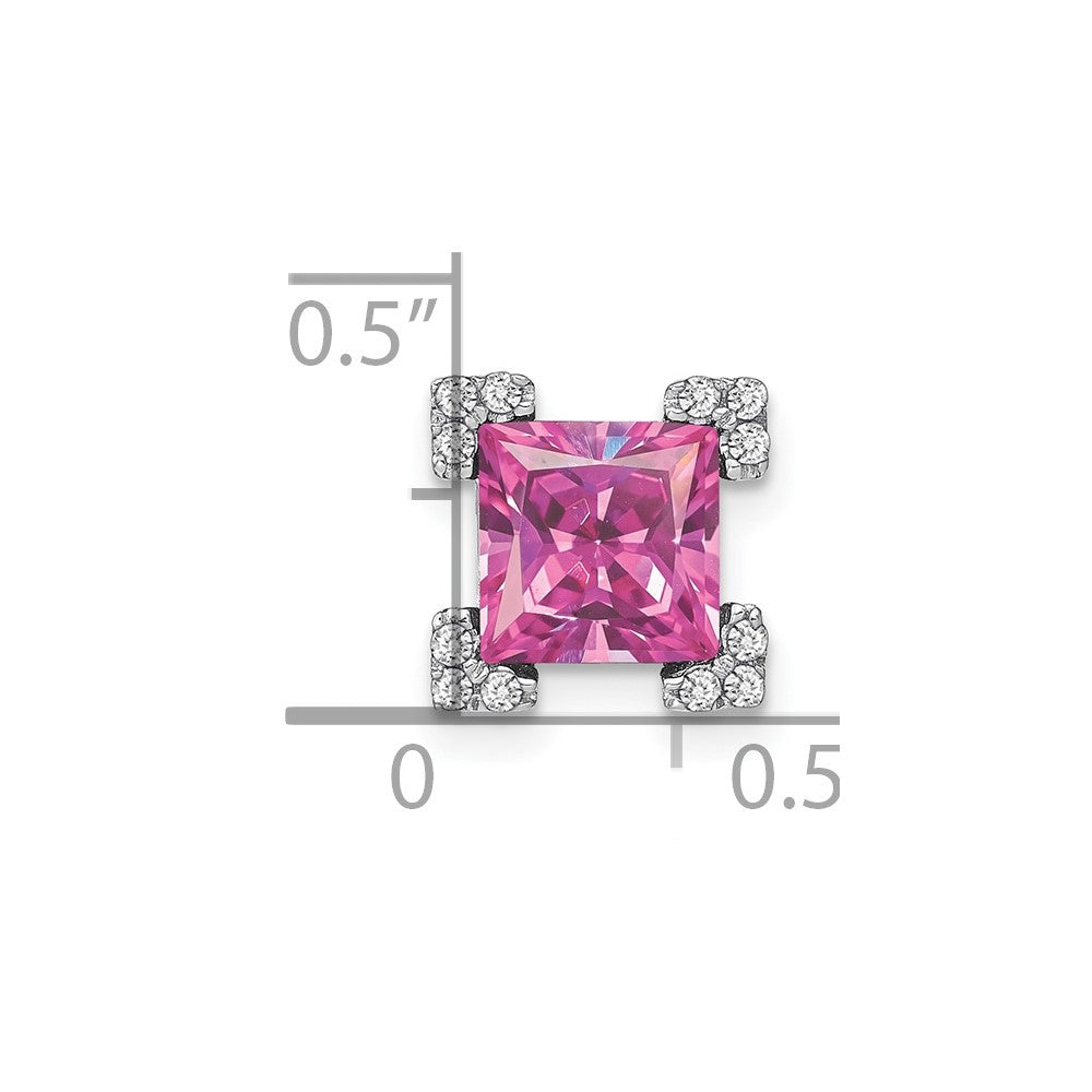 Princess Gemstone and Diamond Chain Slides
