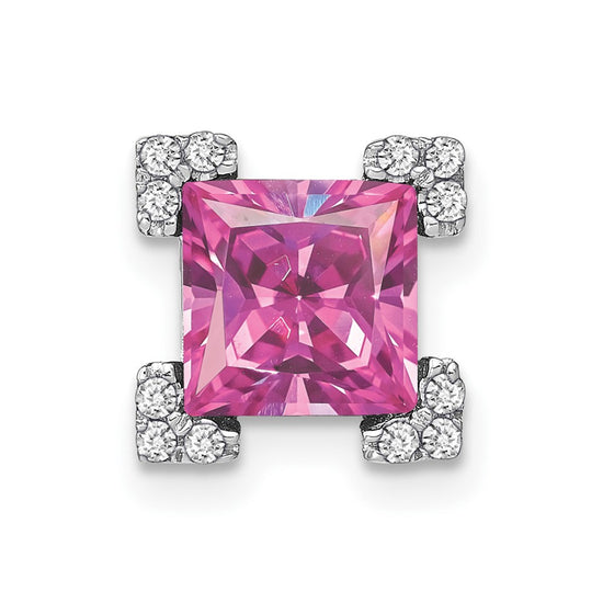 Princess Gemstone and Diamond Chain Slides