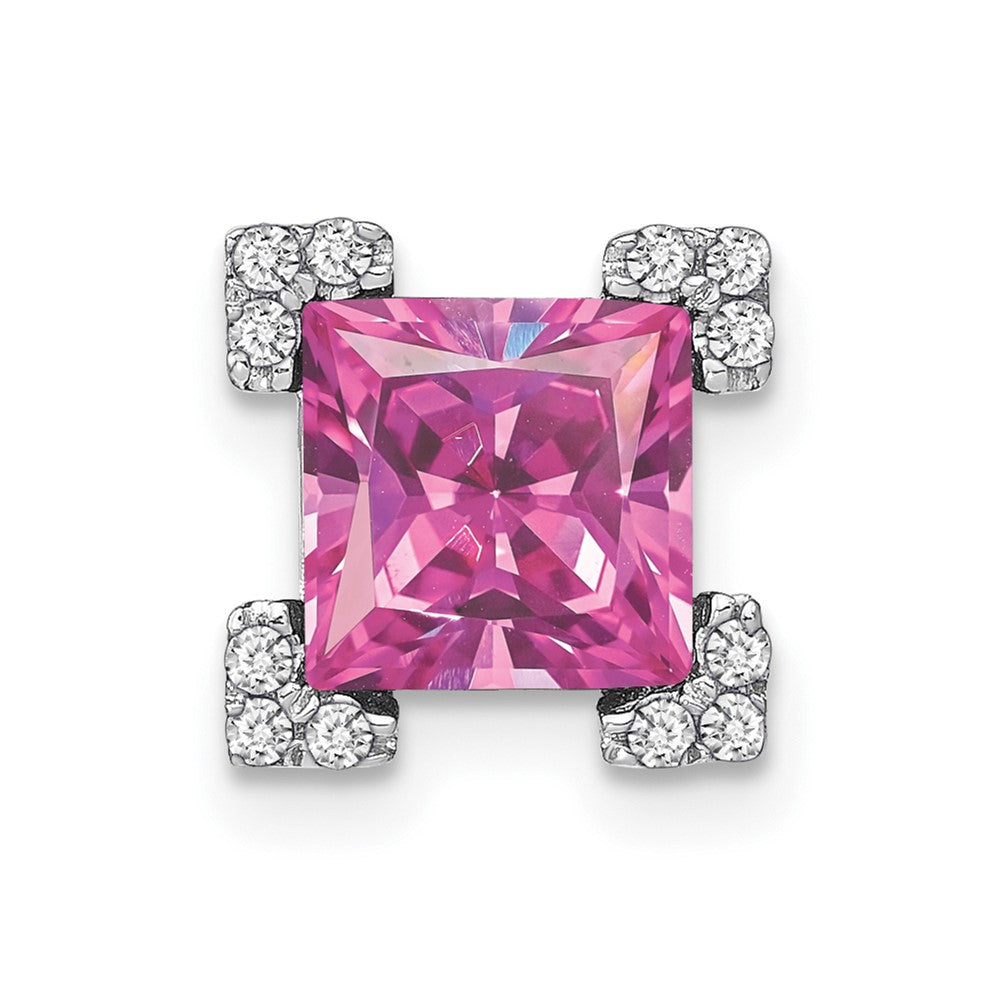 Princess Gemstone and Diamond Chain Slides