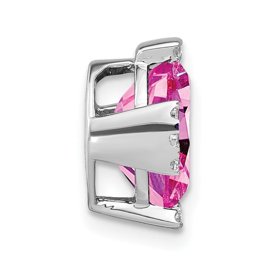 Oval Gemstone & Diamond Chain Slides