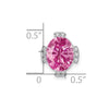 Oval Gemstone & Diamond Chain Slides