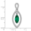Marquise Gemstone and Diamond Pendants