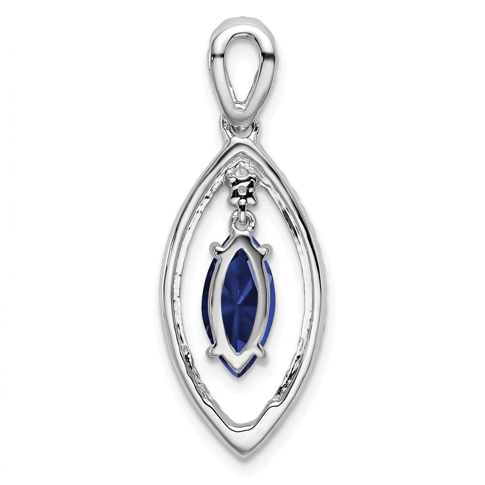 Marquise Gemstone and Diamond Pendants