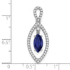 Marquise Gemstone and Diamond Pendants