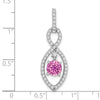Round Gemstone & Diamond Pendants