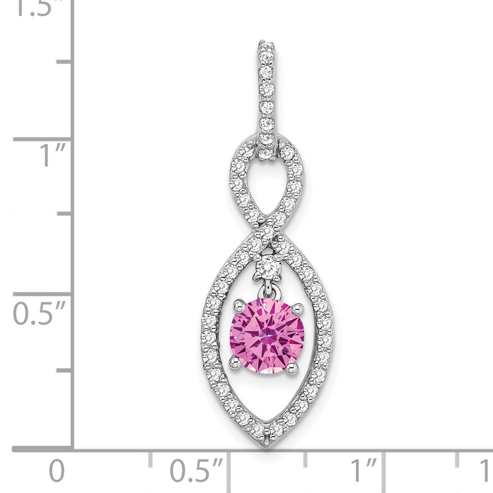 Round Gemstone & Diamond Pendants